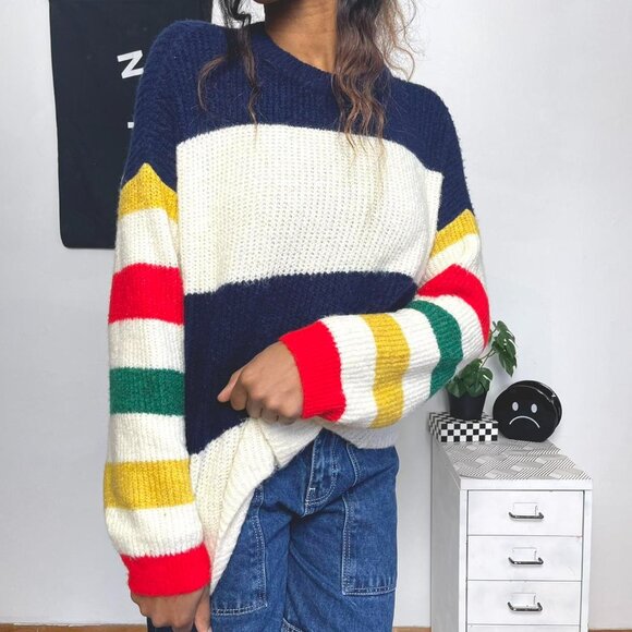 Truly Madly Deeply Multi-coloured striped knit sweater - Picture 4 of 8